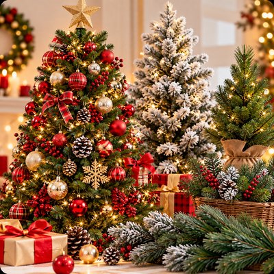 🎄 أشجار وفروع الكريسماس | Christmas Trees , Branches