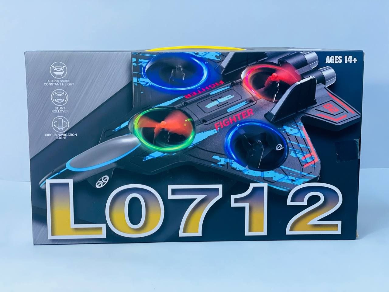 طائرة حربية بالريموت سينسور L0712 بإضاءة LED ملونة